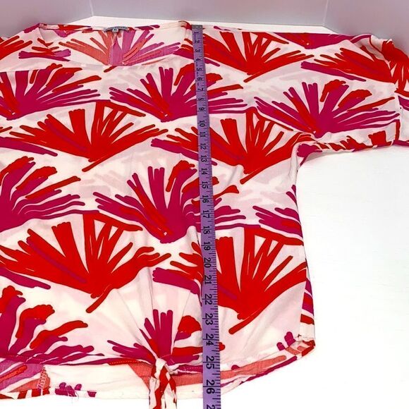 Mary Square Kelly Anne Jive Front Tie Blouse Size XL - Picture 10 of 13